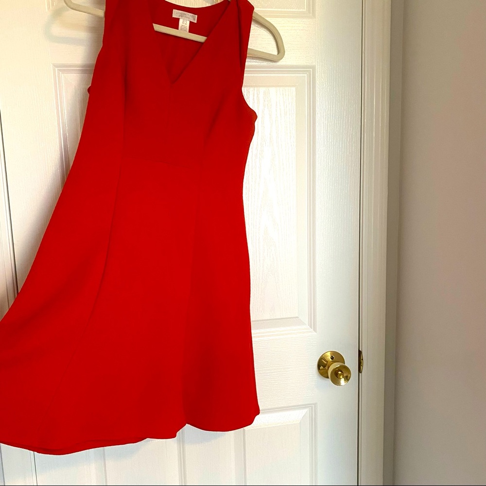 Red fit and flare dress - perfect for day or night